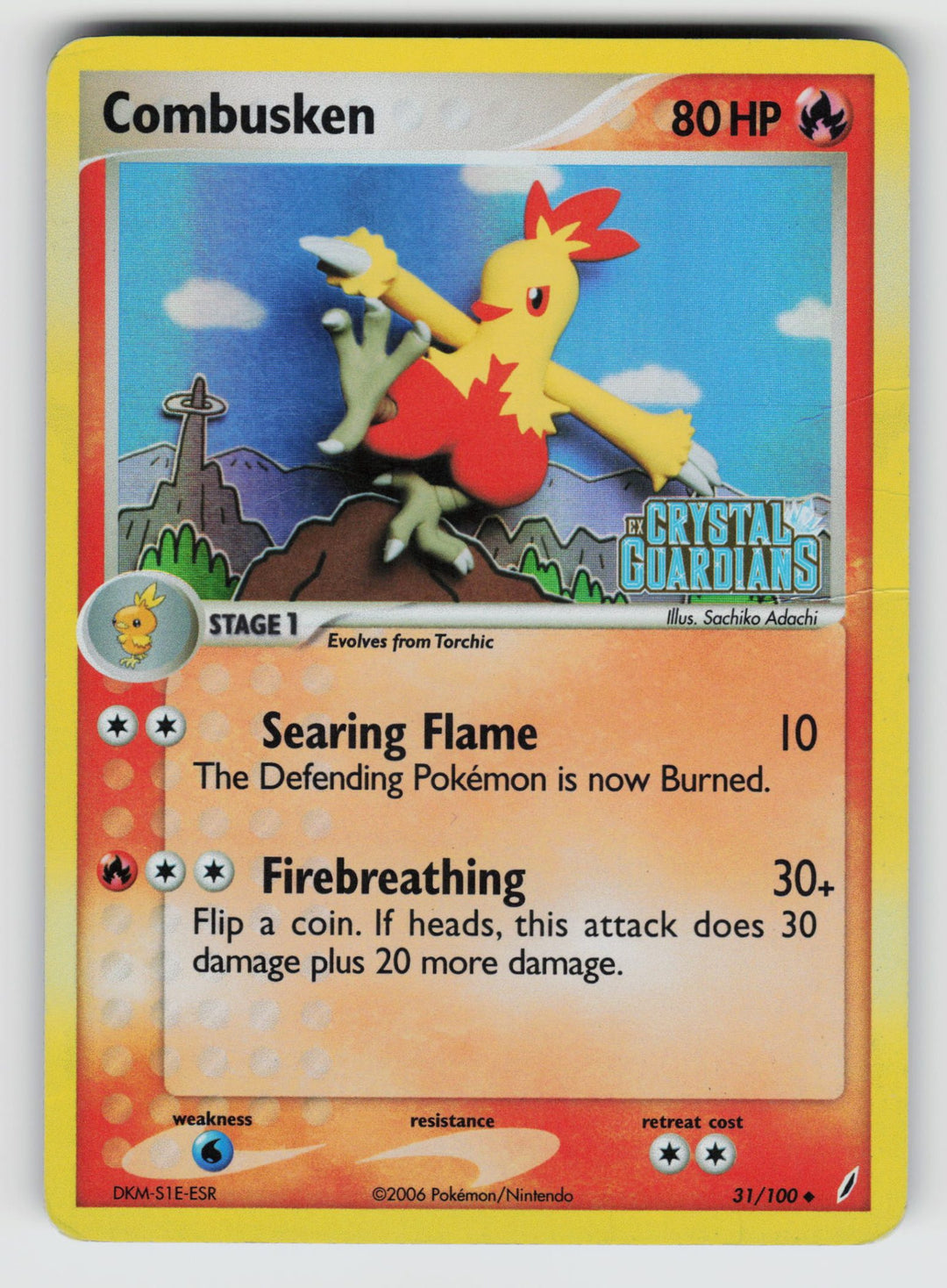Combusken - 031/100 | Heavily Played / English / Reverse Holofoil
