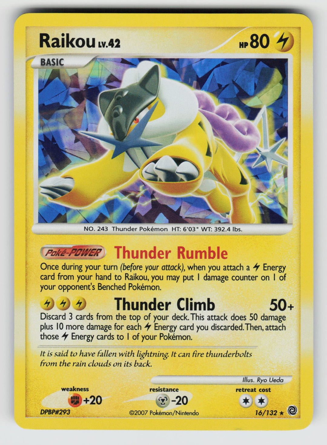 Raikou - 16/132 (Cracked Ice Holo)