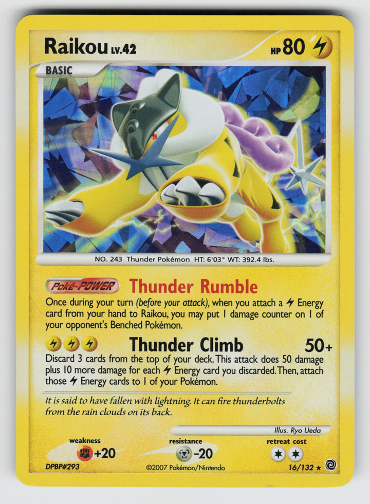 Raikou - 16/132 (Cracked Ice Holo)
