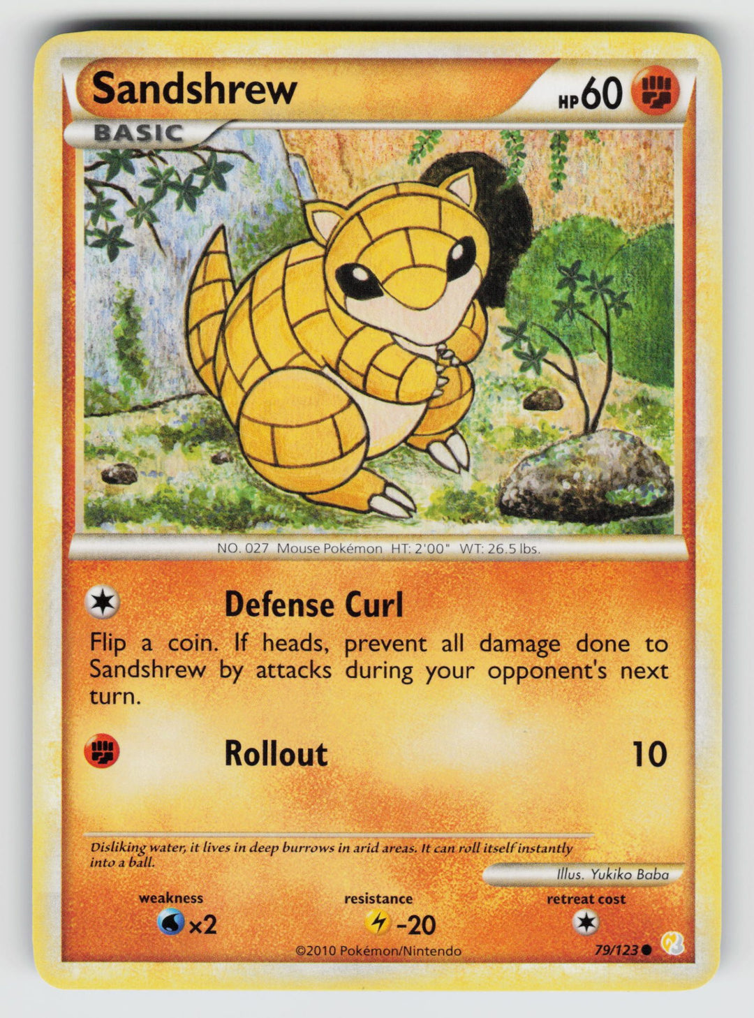 79/123 Sandshrew HeartGold SoulSilver - (A)