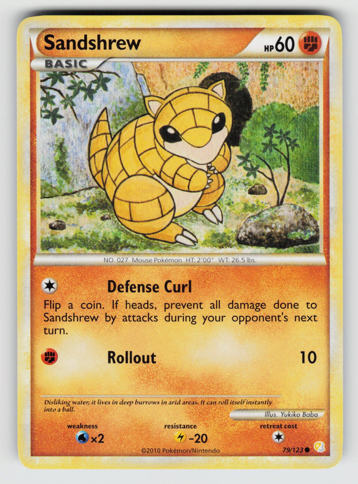 79/123 Sandshrew HeartGold SoulSilver - (B)