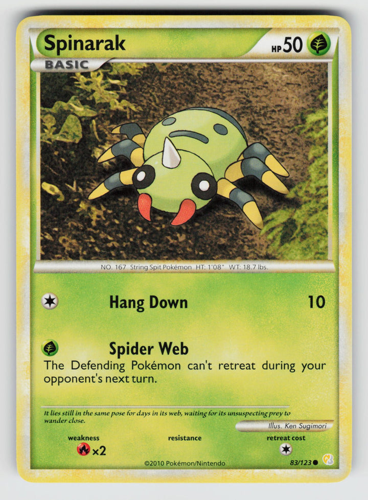 83/123 Spinarak HeartGold SoulSilver