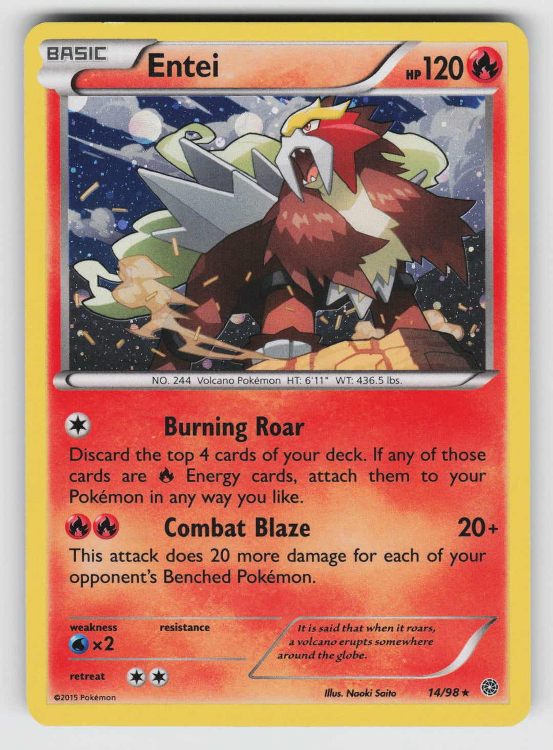 Entei - 14/98 (Cosmos Holo)