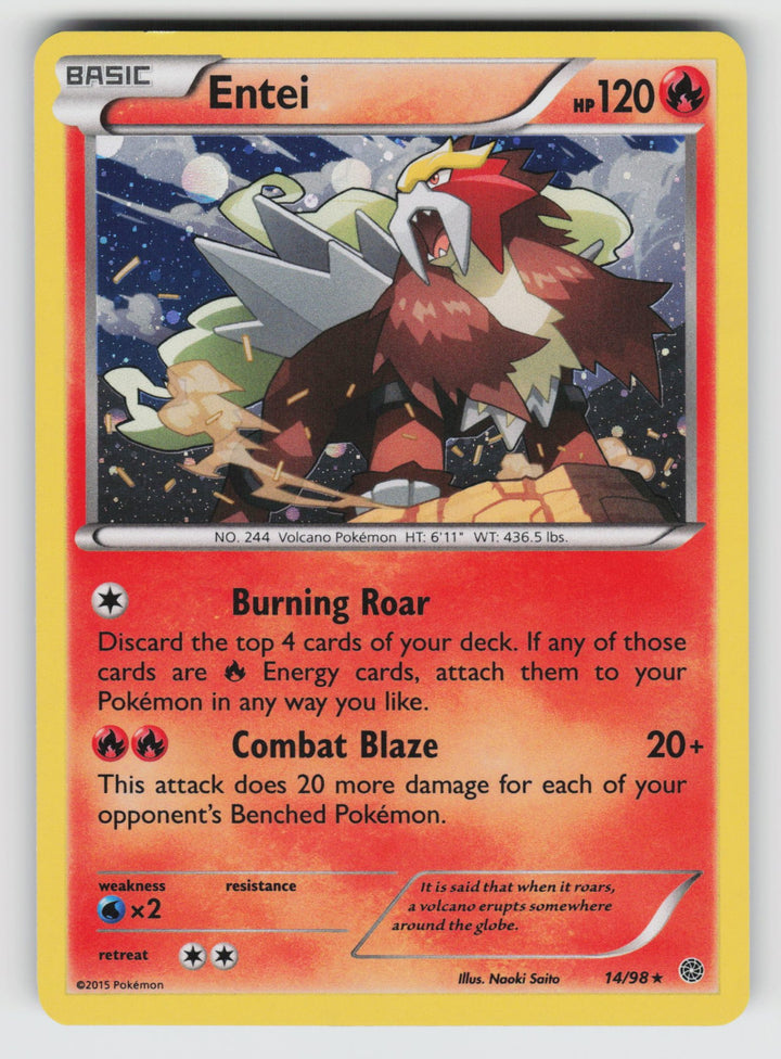 Entei - 14/98 (Cosmos Holo)