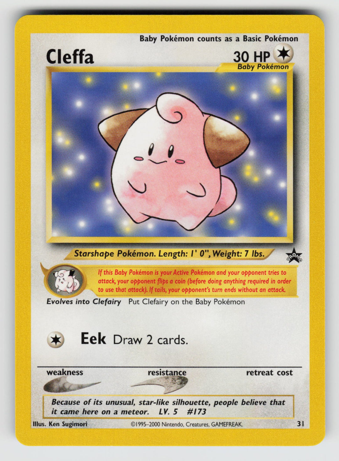 31/53 Cleffa WoTC Promo - (E)