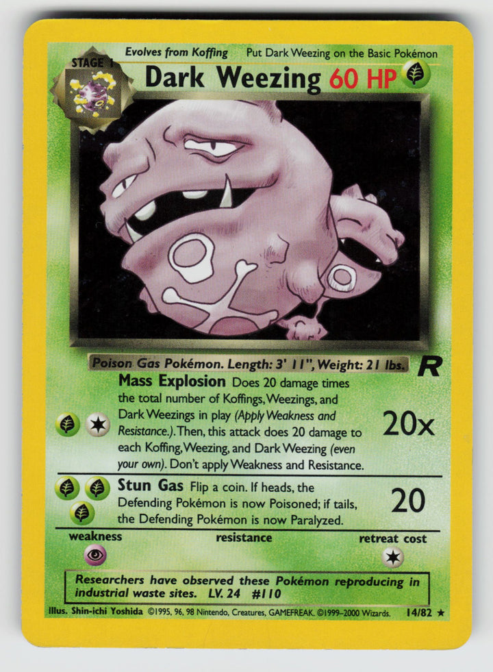 Dark Weezing (14) | Heavily Played / English / Unlimited Holofoil