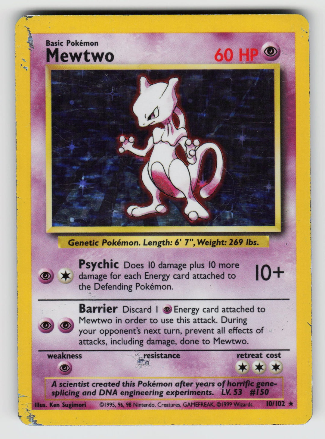 Mewtwo | Heavily Played / English / Holofoil