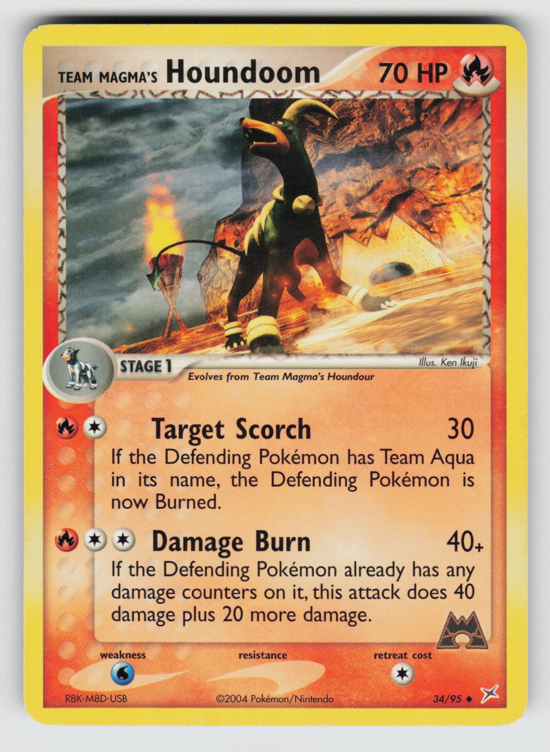 Team Magma's Houndoom - 34/95 | Moderately Played / English / Normal