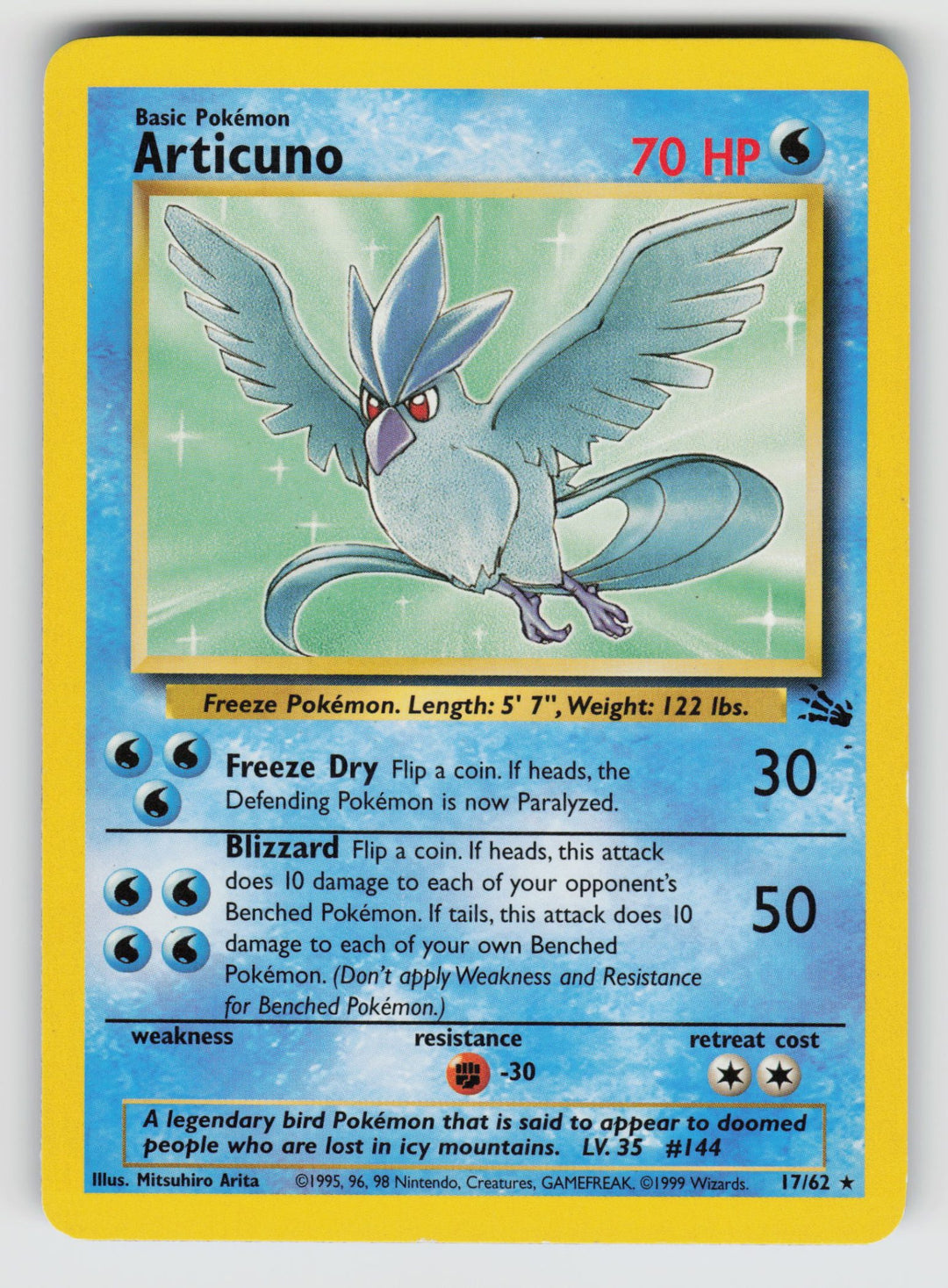 Articuno (17) | Lightly Played / English / Unlimited