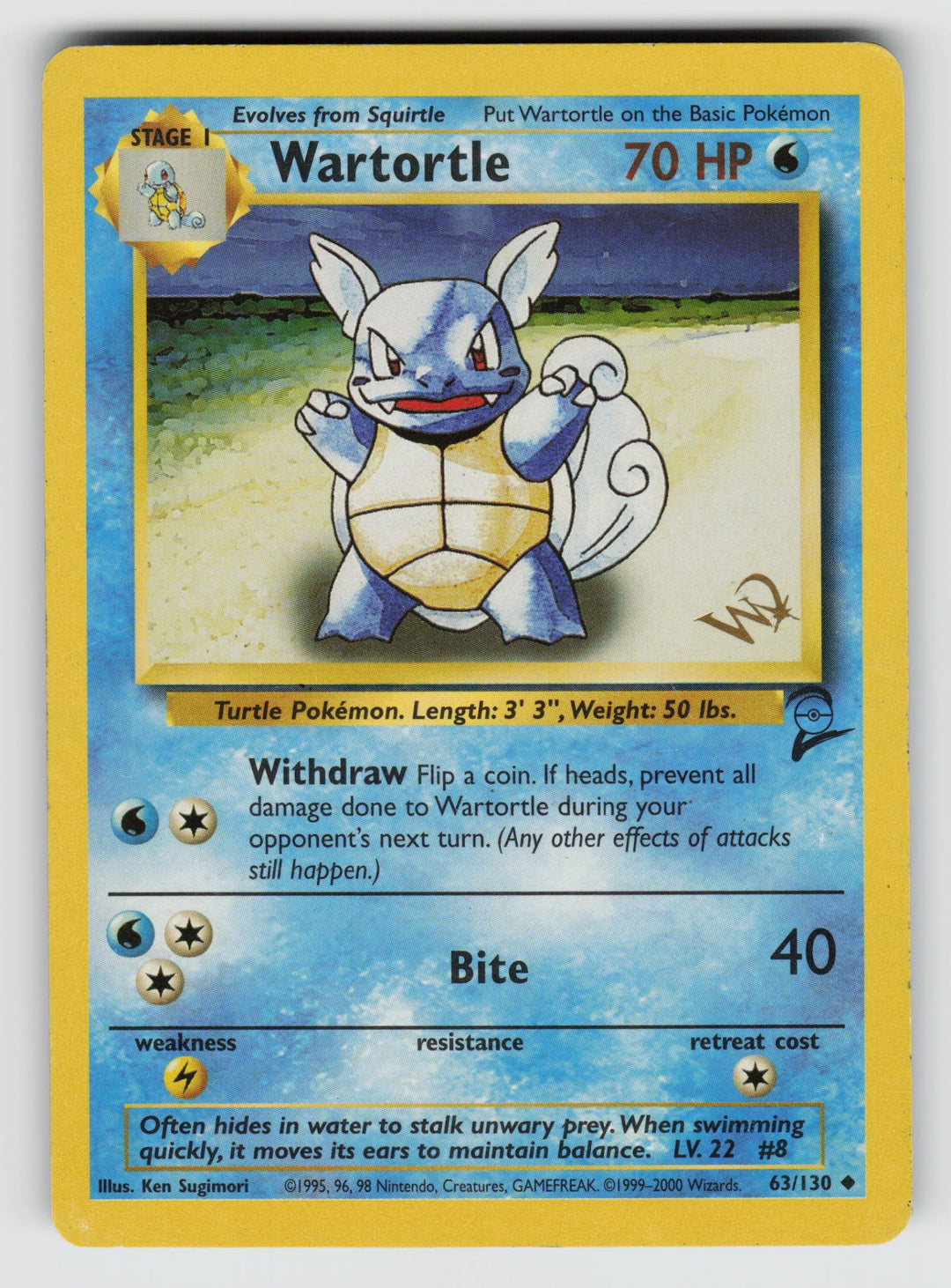 Wartortle [W Stamped] | Moderately Played / English / Normal