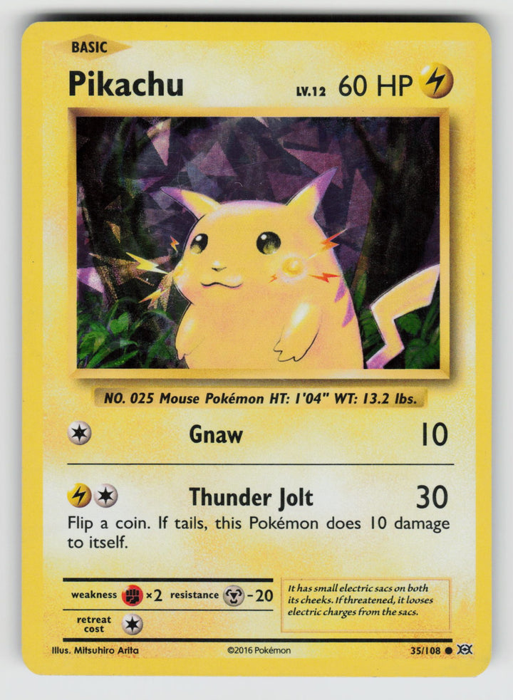 Pikachu - 35/108 (Cracked Ice Holo)