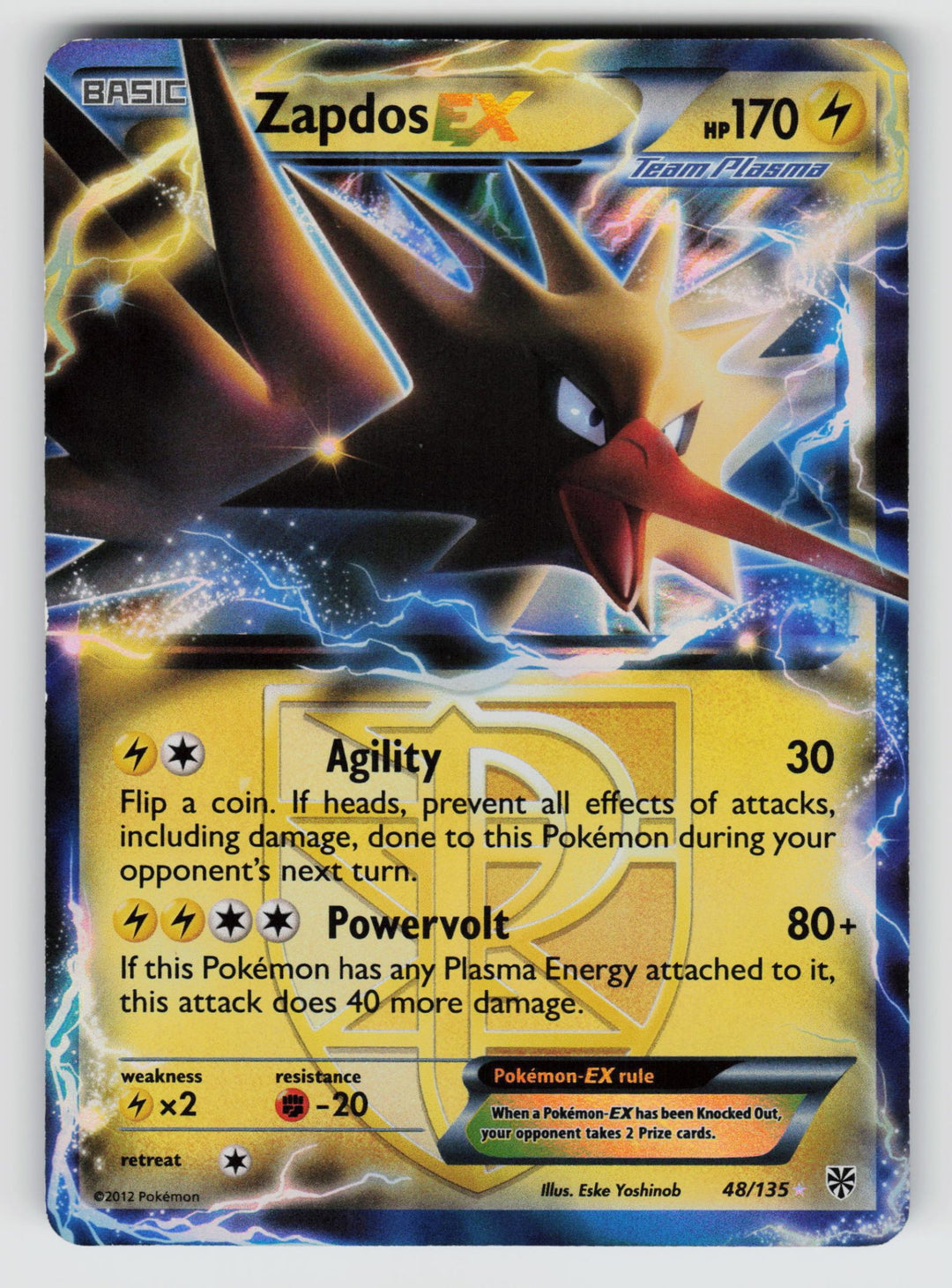 Zapdos EX (Team Plasma)