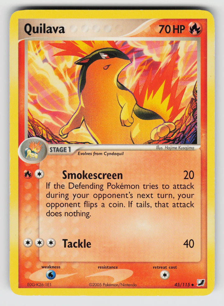 45/115 Quilava EX Unseen Forces - Normal