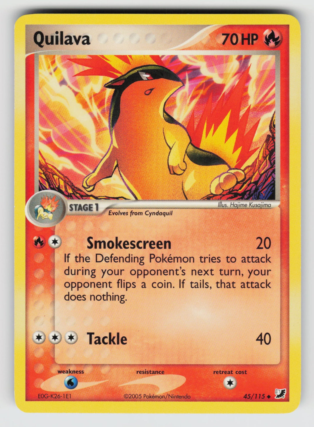 45/115 Quilava EX Unseen Forces - Normal - (B)