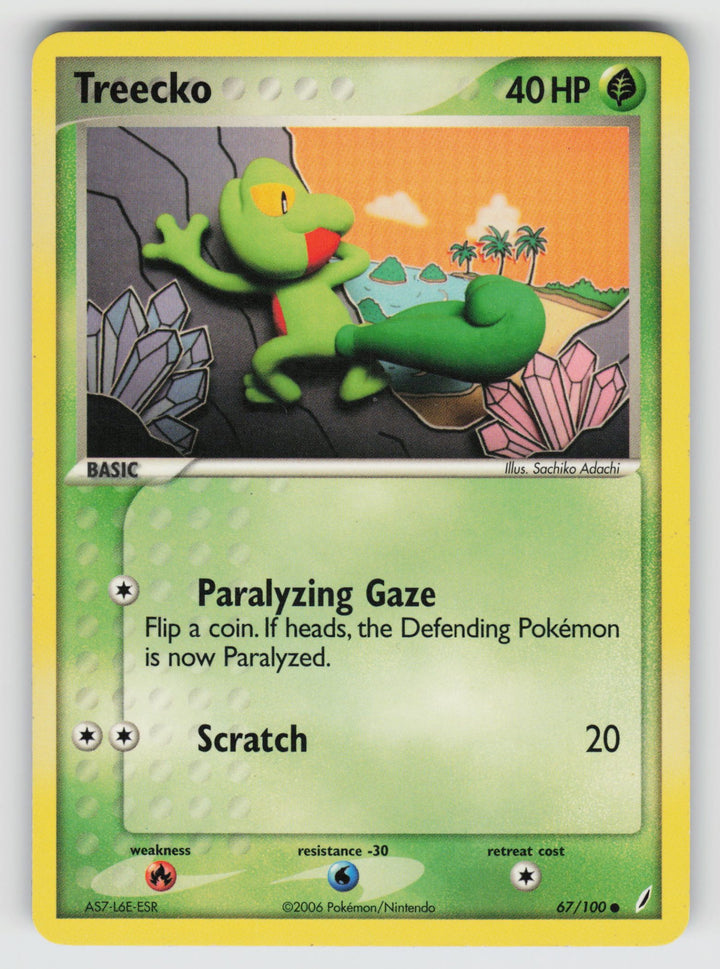 67/100 Treecko EX Crystal Guardians - Normal - (B)