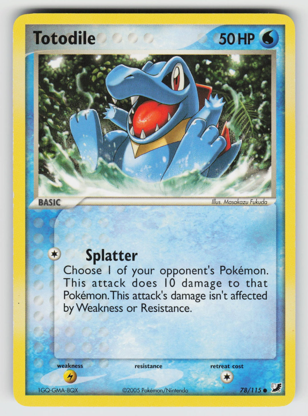 78/115 Totodile EX Unseen Forces - Normal - (A)