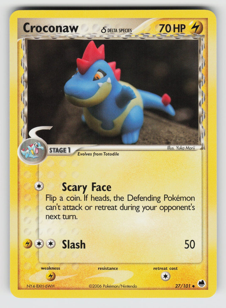 27/101 Croconaw (Delta Species) EX Dragon Frontiers - Normal