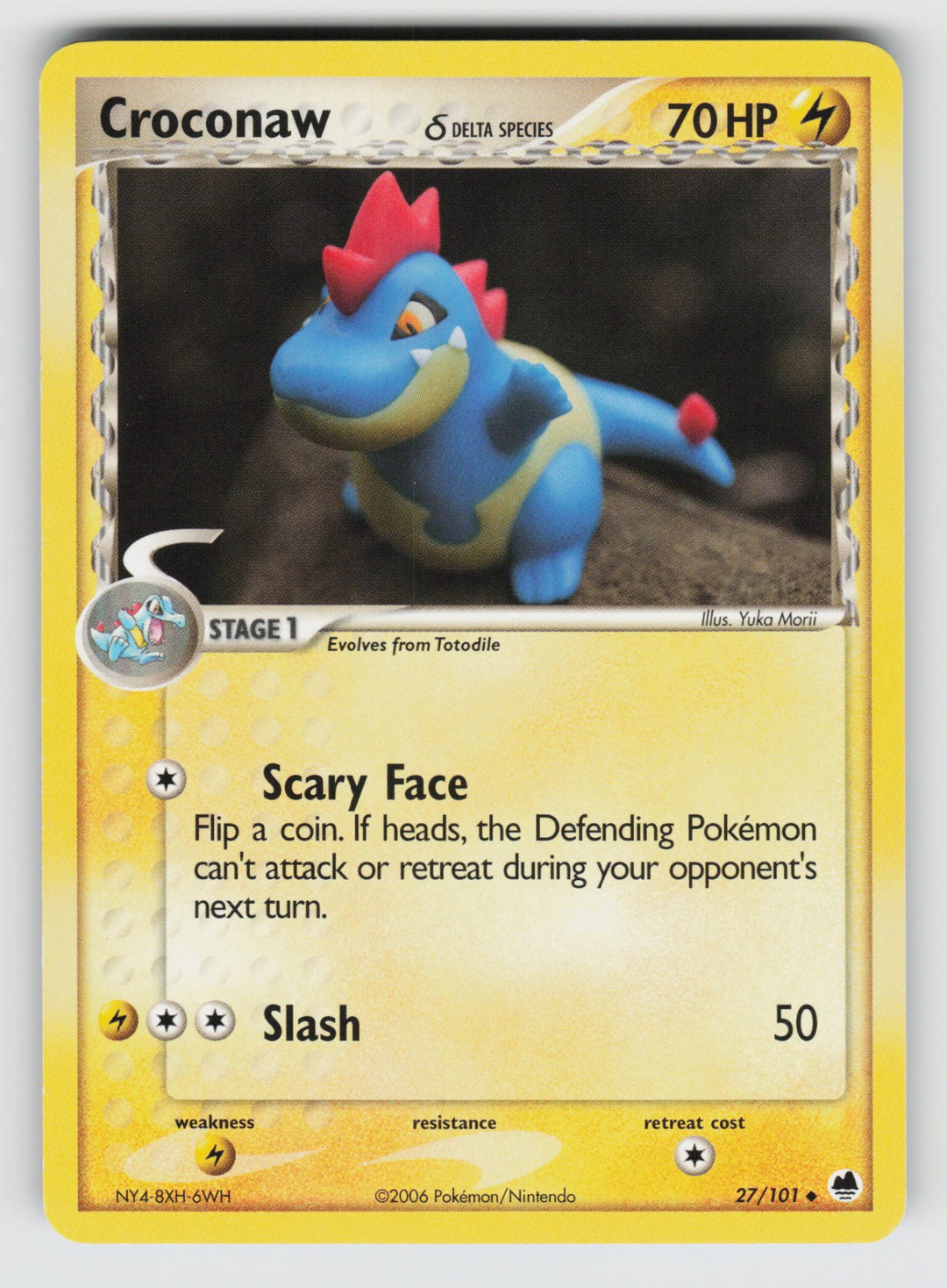 27/101 Croconaw (Delta Species) EX Dragon Frontiers - Normal