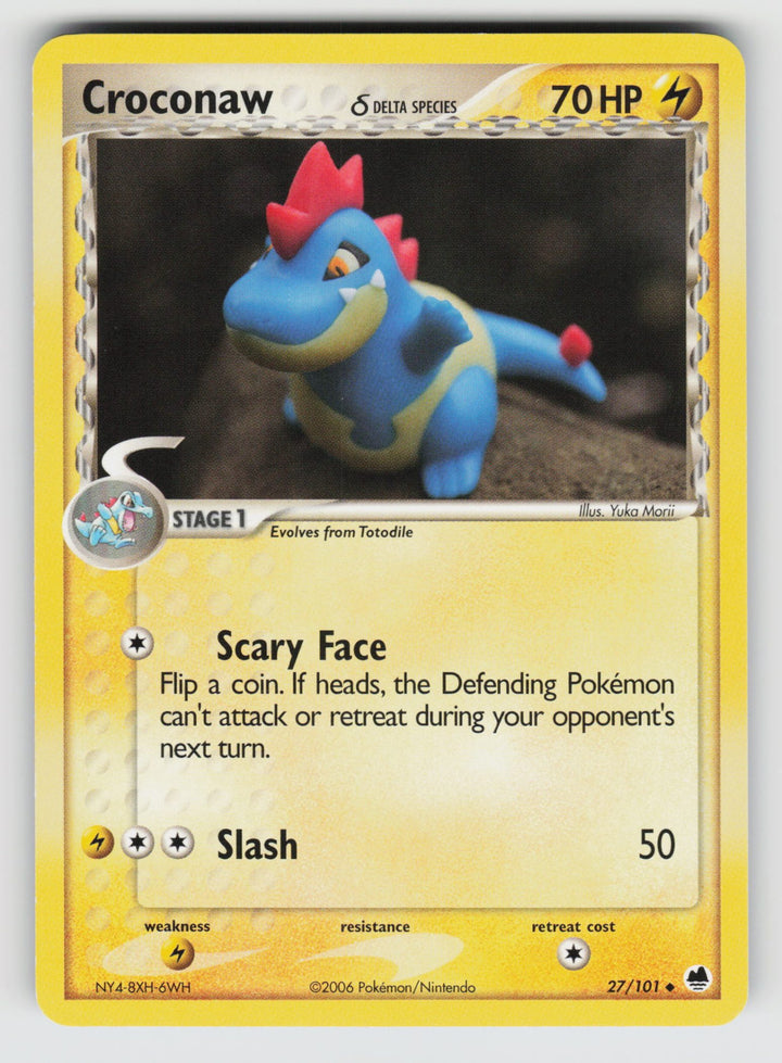 27/101 Croconaw (Delta Species) EX Dragon Frontiers - Normal