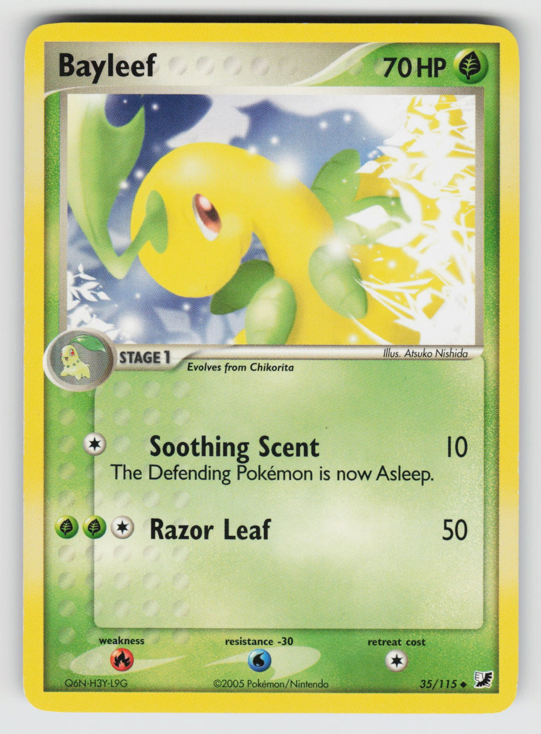 35/115 Bayleef EX Unseen Forces - Normal - (B)