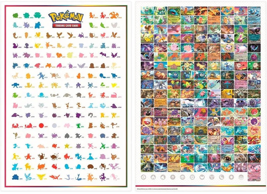 Pokemon Scarlet & Violet 151 Giant Double Sided Poster 100cm x 68cm - stylecreep.com