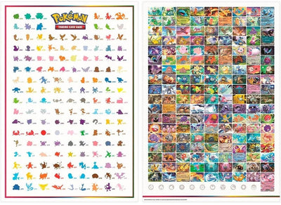 Pokemon Scarlet & Violet 151 Giant Double Sided Poster 100cm x 68cm - stylecreep.com