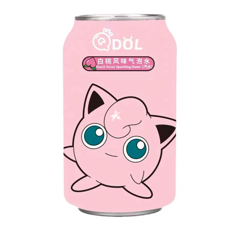 QDOL Peach Flavour Sparkling Water - Pokemon Jigglypuff