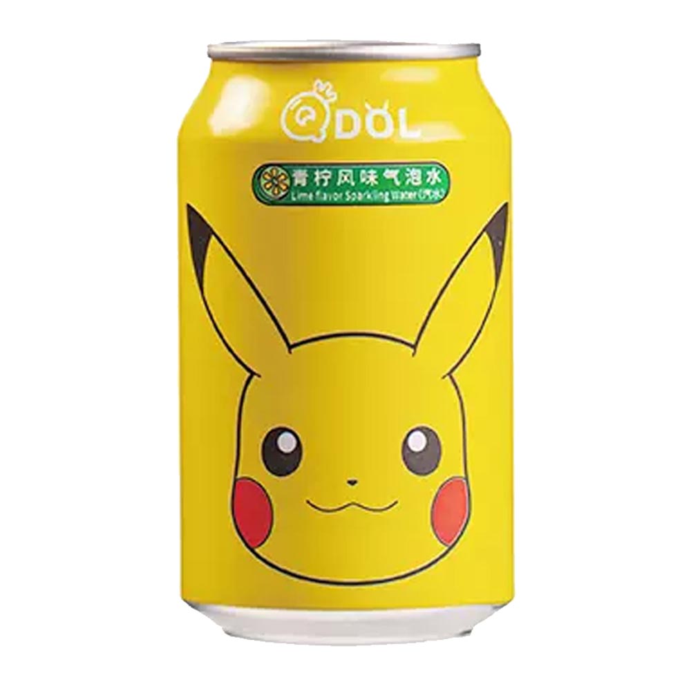 QDOL Lime Flavour Sparkling Water - Pokemon Pikachu (Face)