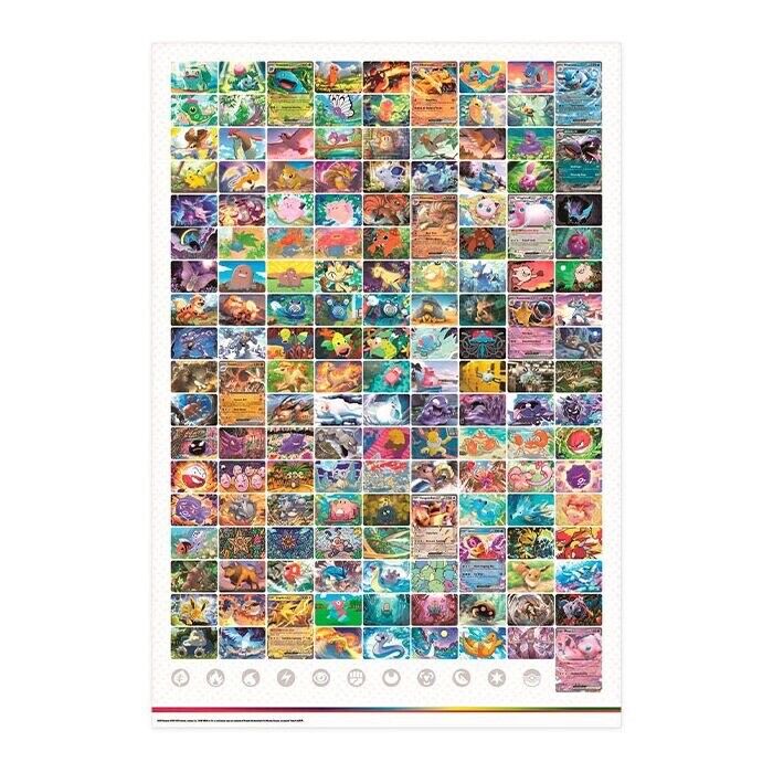 Pokemon Scarlet & Violet 151 Giant Double Sided Poster 100cm x 68cm - stylecreep.com