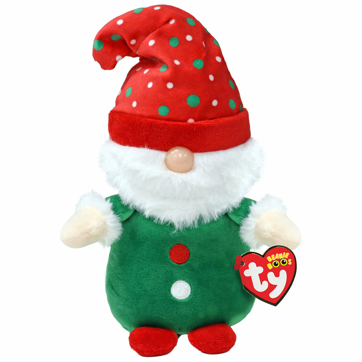 TY Beanie Boos Regular Christmas 2023 - Gnolan Gnome Green 15cm