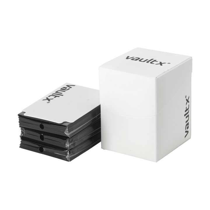 Vault X Large Deck Box 100+ with 150 Sleeves White