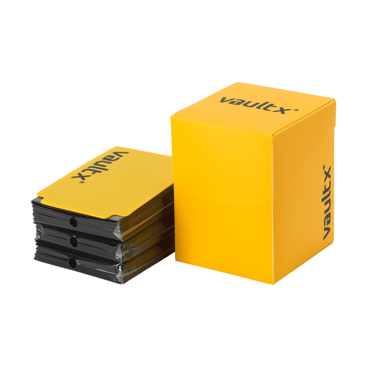 Vault X Large Deck Box 100+ with 150 Sleeves Yellow