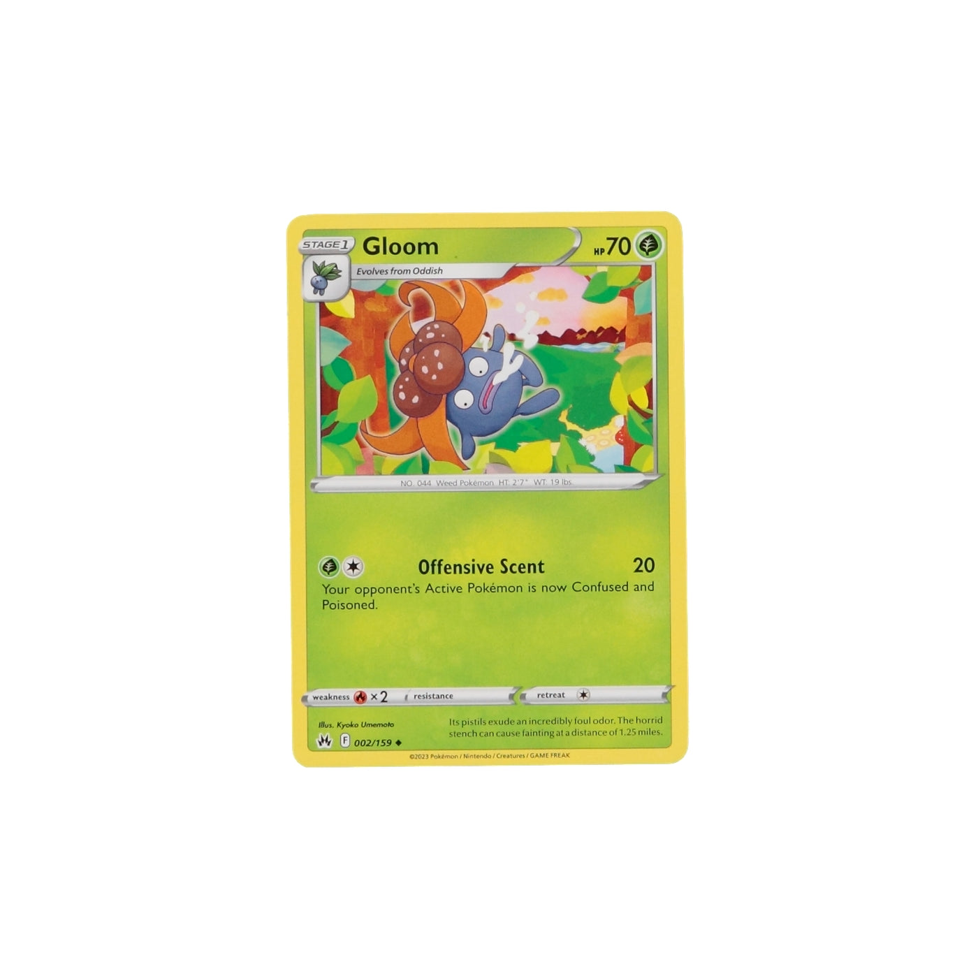Pokemon TCG Crown Zenith 002/159 Gloom Card - stylecreep.com