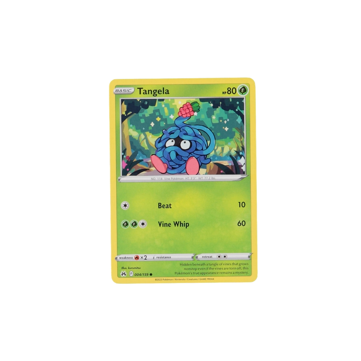 Pokemon TCG Crown Zenith 004/159 Tangela Card - stylecreep.com