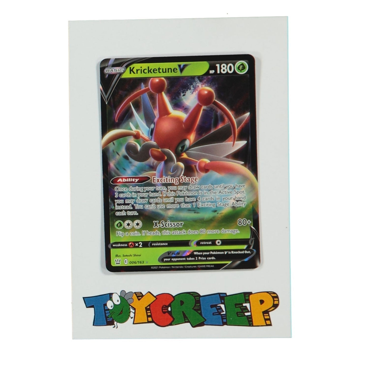 Pokemon TCG Battle Styles 006/163 Kricketune V Card