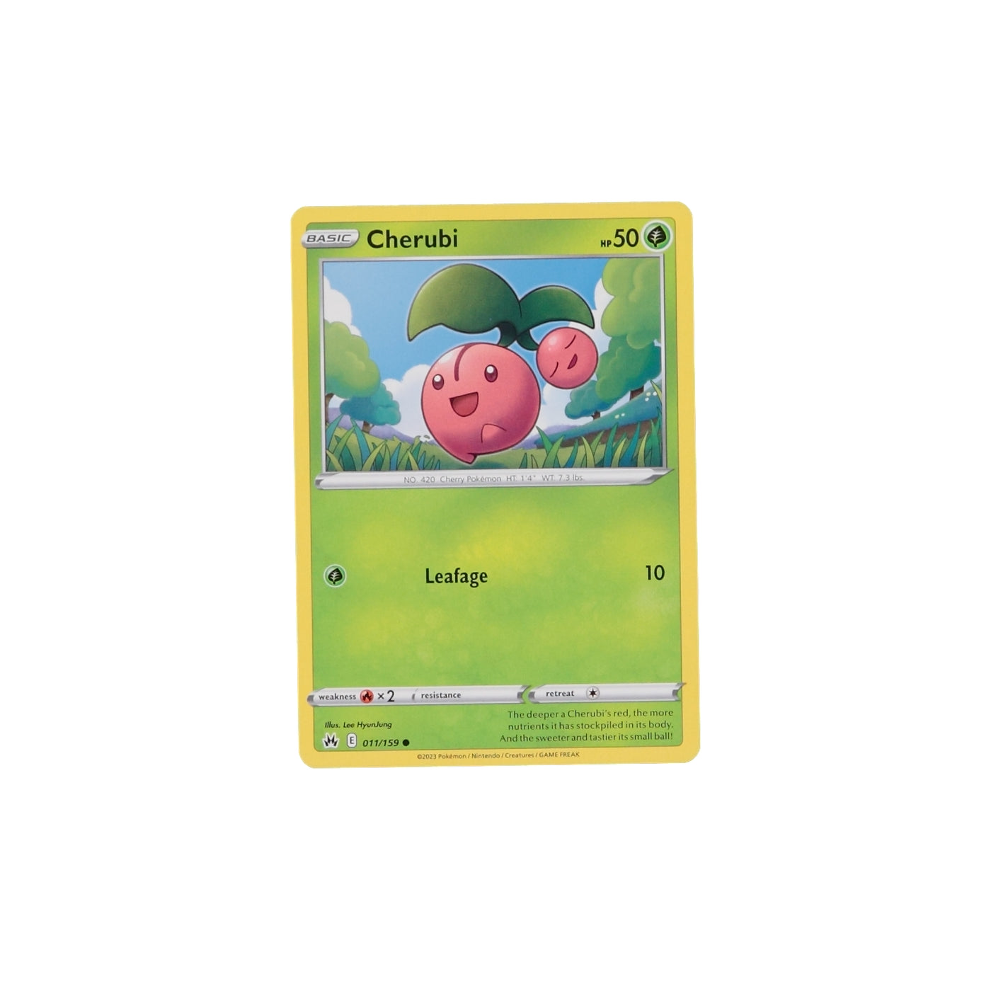 Pokemon TCG Crown Zenith 011/159 Cherubi Card - stylecreep.com