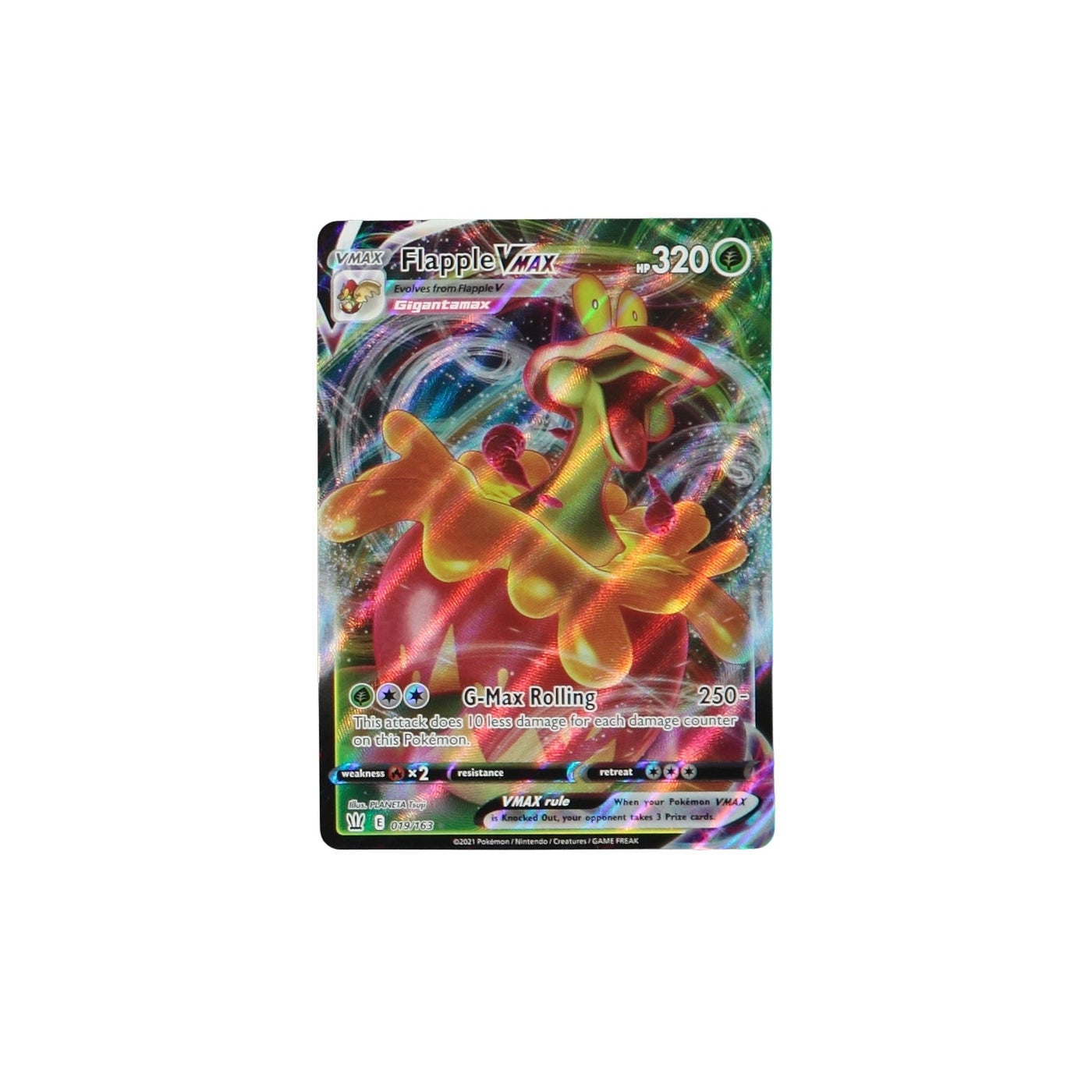 Pokemon TCG Battle Styles 019/163 Flapple VMAX Card - stylecreep.com