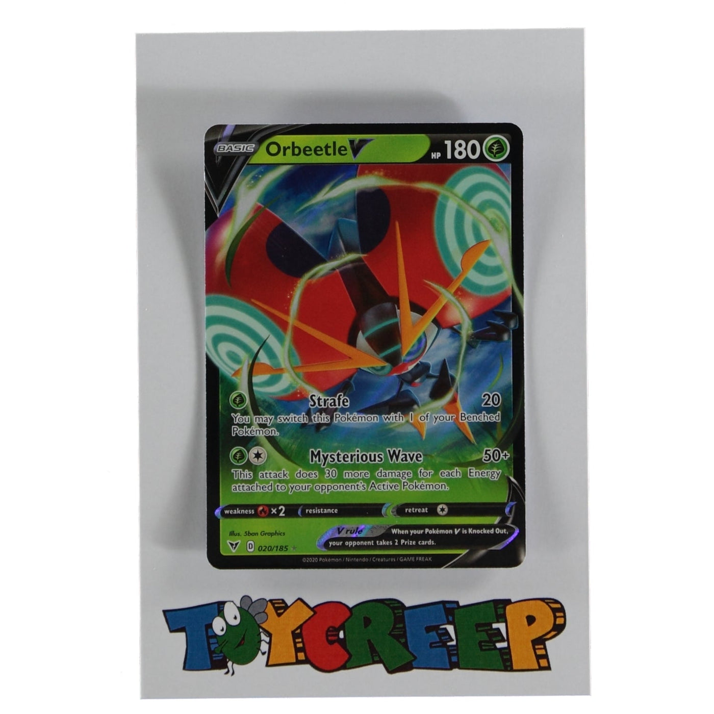 Pokemon TCG Vivid Voltage 020/185 Orbeetle V Card - stylecreep.com