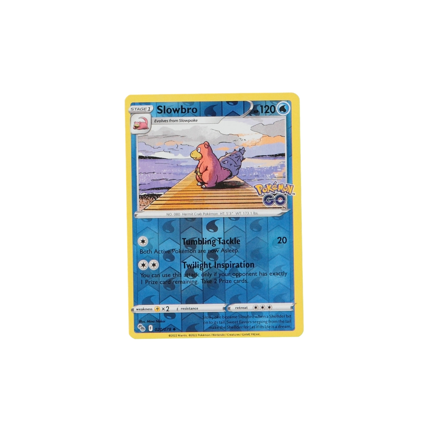 Pokemon TCG GO 020/078 Slowbro Rev Holo Card - stylecreep.com