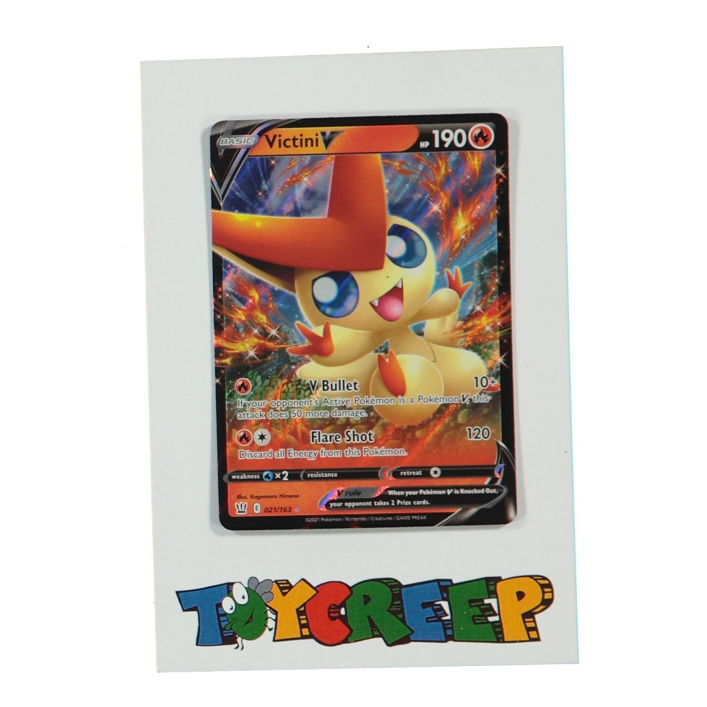Pokemon TCG Battle Styles 021/163 Victini V Card - stylecreep.com