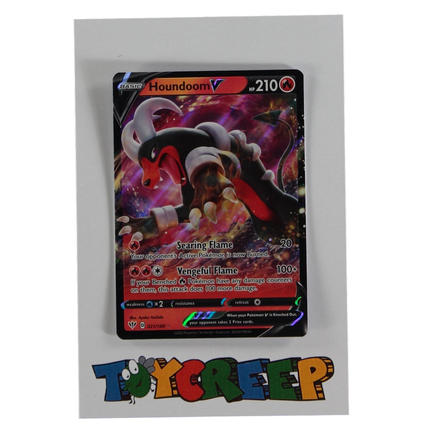 Pokemon TCG Darkness Ablaze 021/189 Houndoom V Card