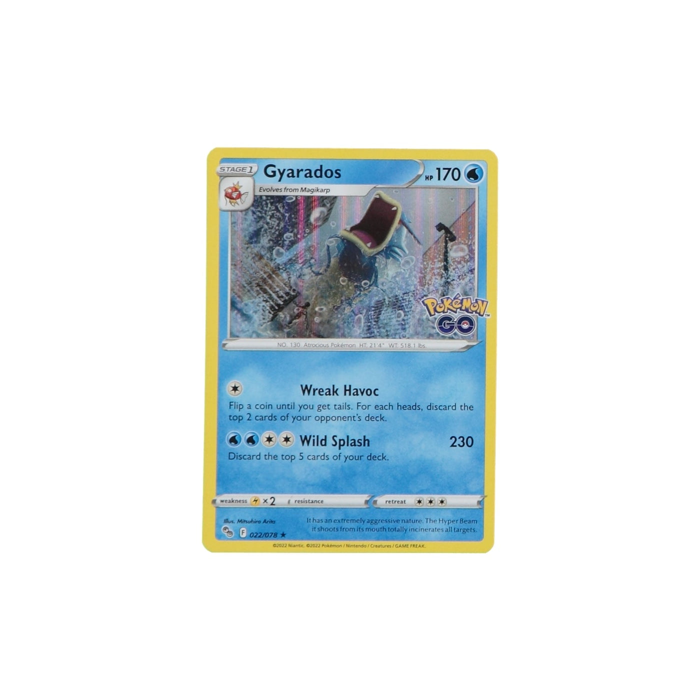 Pokemon TCG GO 022/078 Gyarados Holo Card - stylecreep.com