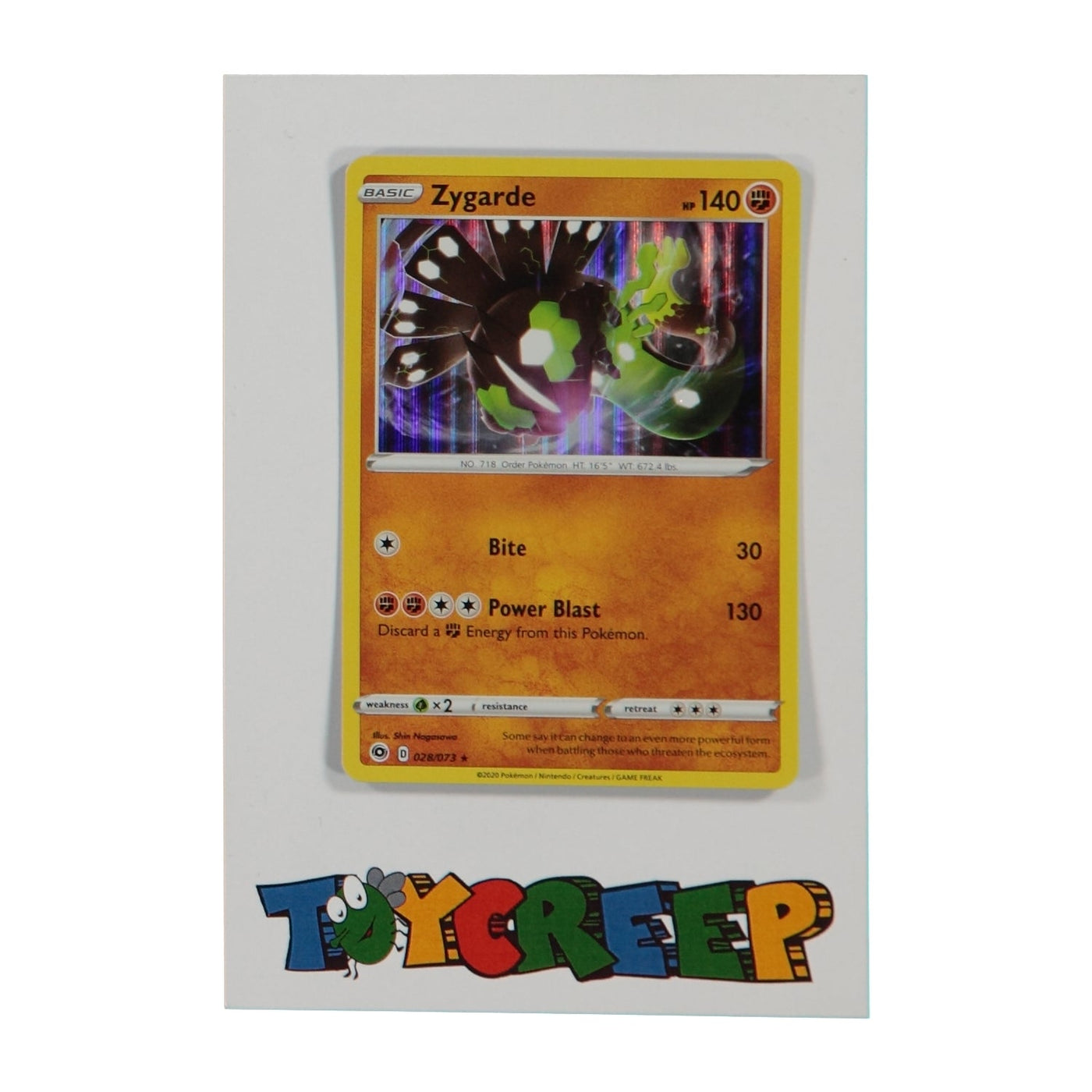 Pokemon TCG Champions Path 028/073 Zygarde Holo Card - stylecreep.com