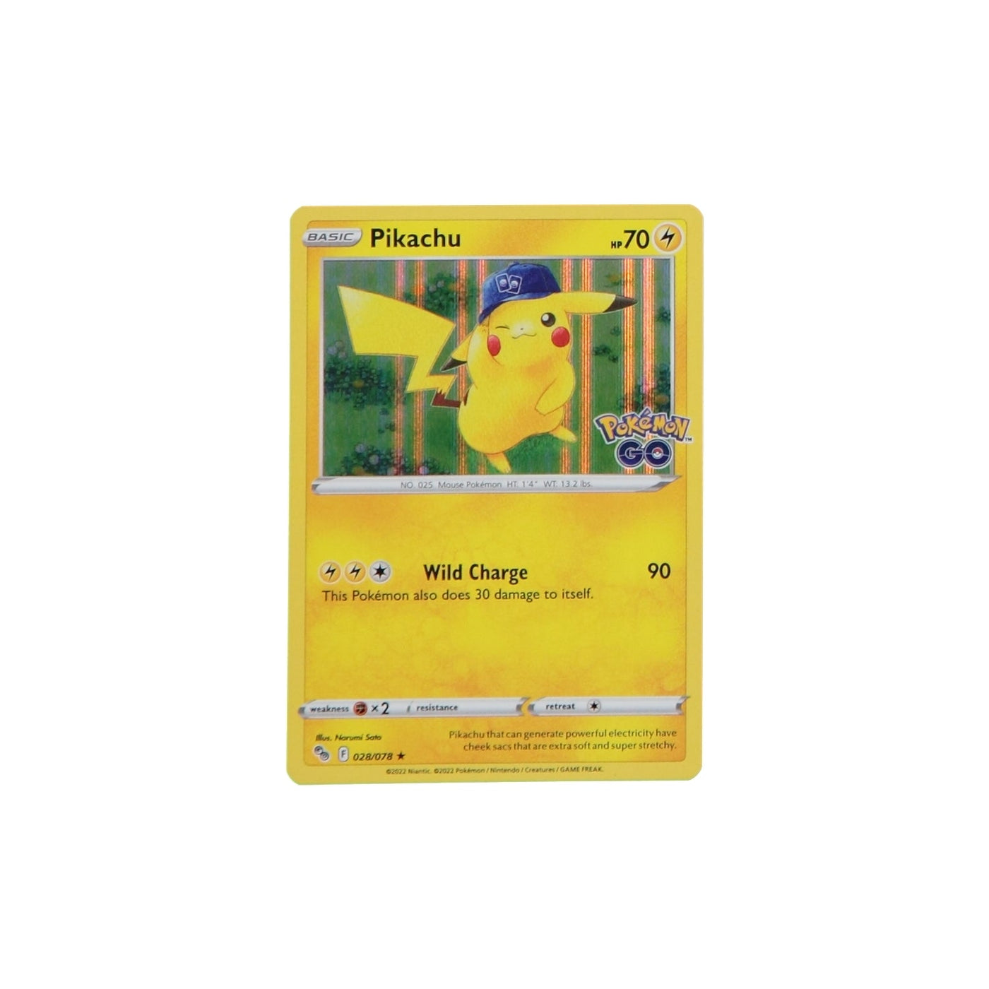 Pokemon TCG GO 028/078 Pikachu Holo Card - stylecreep.com