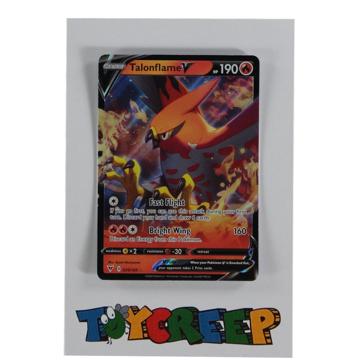 Pokemon TCG Vivid Voltage 029/185 Talonflame V Card