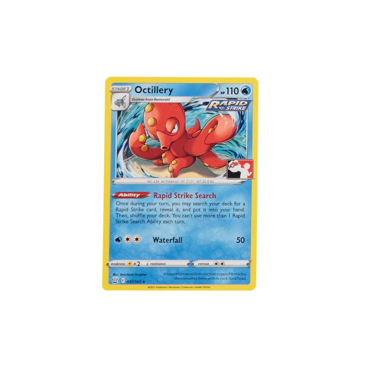 Pokemon TCG Prize Pack Card 037/163 Octillery - stylecreep.com