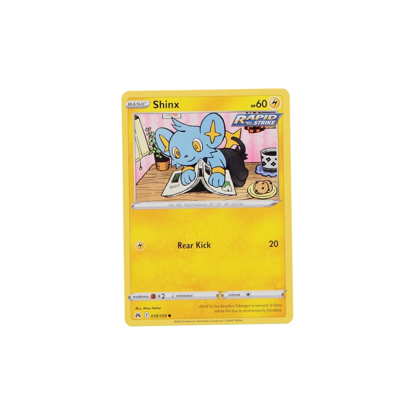 Pokemon TCG Crown Zenith 039/159 Shinx Card - stylecreep.com