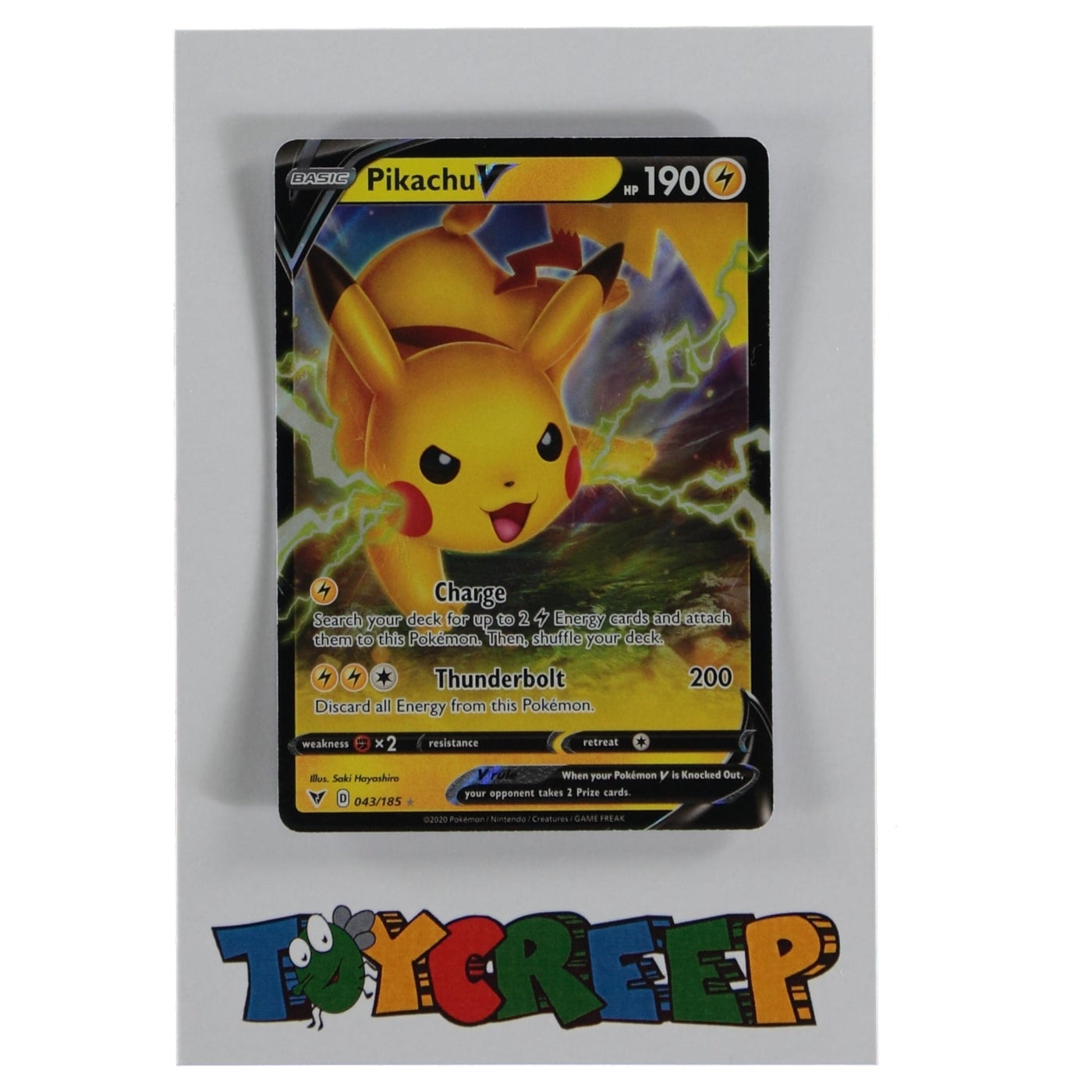 Pokemon TCG Vivid Voltage 043/185 Pikachu V Card