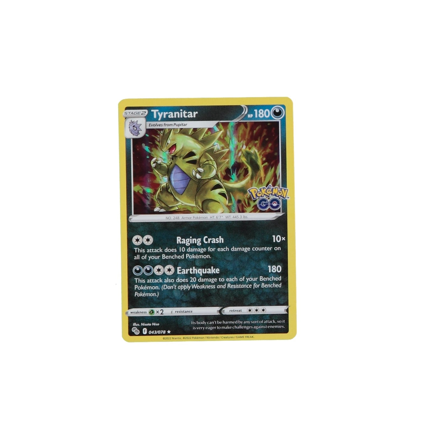 Pokemon TCG GO 043/078 Tyranitar Holo Card - stylecreep.com