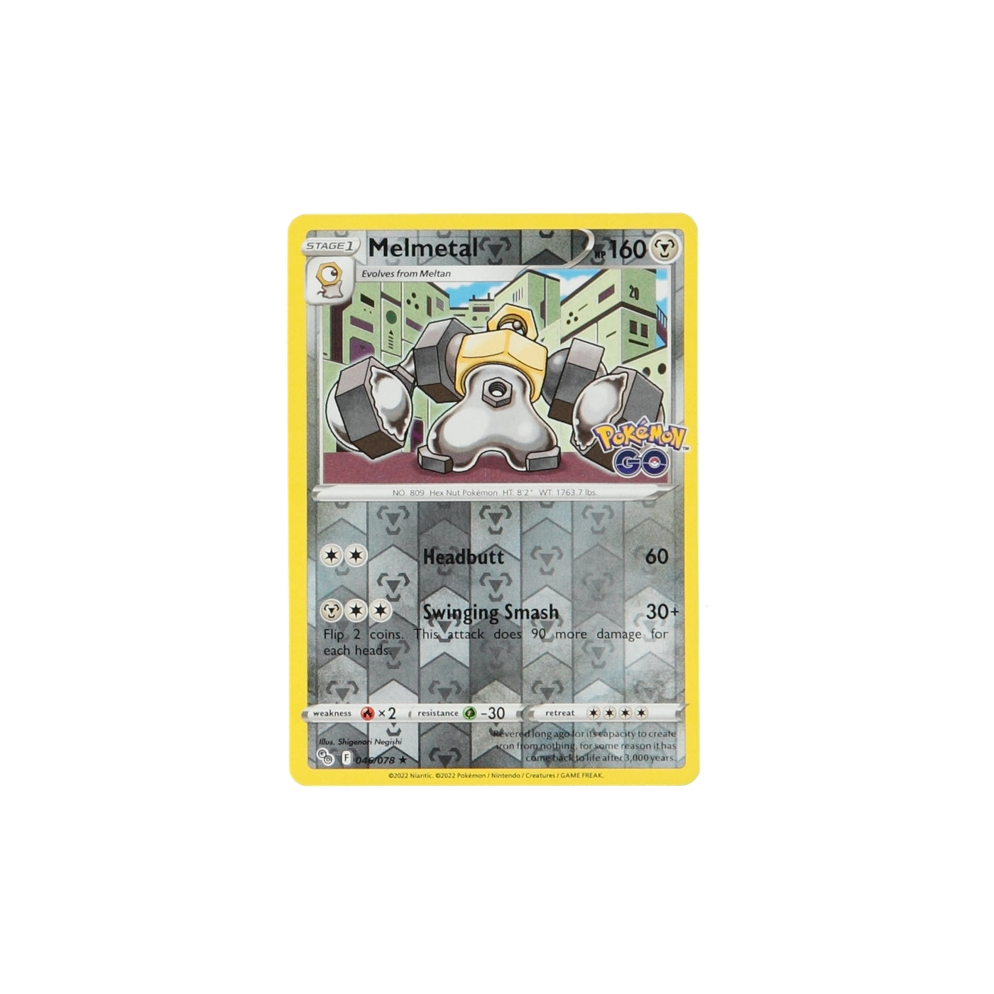 Pokemon TCG GO 046/078 Melmetal Rev Holo Card - stylecreep.com